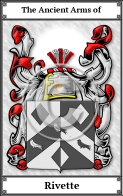 Rivette Family Crest Download (JPG)  Book Plated - 150 DPI