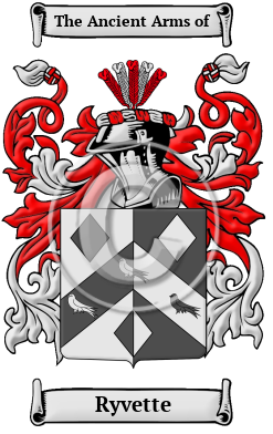 Ryvette Family Crest/Coat of Arms