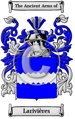 Larivières Family Crest/Coat of Arms