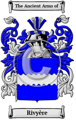 Rivyère Family Crest/Coat of Arms