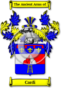 Cardi Family Crest Download (jpg) Legacy Series - 150 DPI