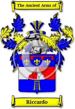 Riccardo Family Crest Download (jpg) Legacy Series - 150 DPI