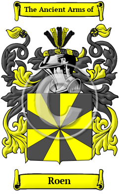 Roen Family Crest/Coat of Arms
