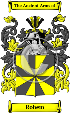 Rohem Family Crest/Coat of Arms