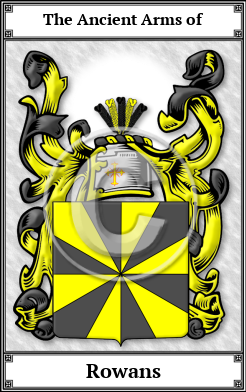 Rowans Family Crest Download (JPG) Book Plated - 600 DPI