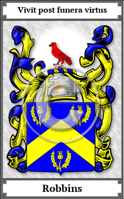 Robbins Family Crest Download (JPG)  Book Plated - 150 DPI