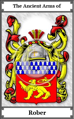 Rober Family Crest Download (JPG)  Book Plated - 150 DPI