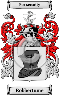 Robbertume Family Crest/Coat of Arms