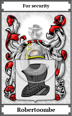 Robertoombe Family Crest Download (JPG) Book Plated - 300 DPI