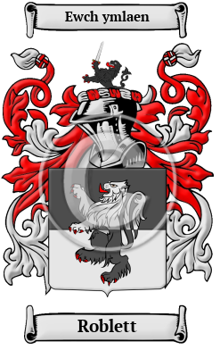Roblett Family Crest/Coat of Arms