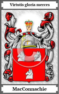 MacConnachie Family Crest Download (JPG)  Book Plated - 150 DPI