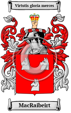 MacRaibeirt Family Crest/Coat of Arms