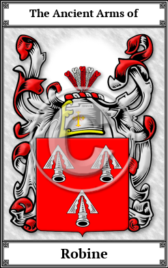 Robine Family Crest Download (JPG)  Book Plated - 150 DPI