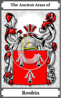 Roubin Family Crest Download (JPG) Book Plated - 600 DPI