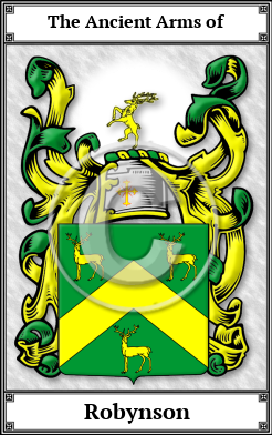 Robynson Family Crest Download (JPG)  Book Plated - 150 DPI