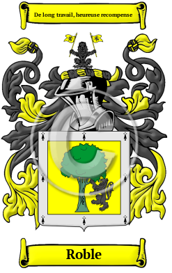 Roble Family Crest/Coat of Arms