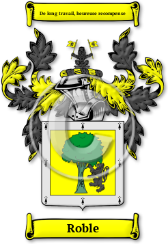 Roble Family Crest Download (JPG) Legacy Series - 600 DPI