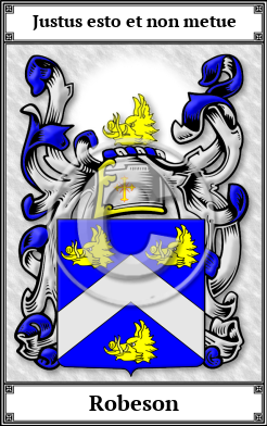 Robeson Family Crest Download (JPG) Book Plated - 300 DPI