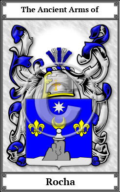 Rocha Family Crest Download (JPG)  Book Plated - 150 DPI