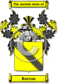 Roccon Family Crest Download (JPG) Legacy Series - 600 DPI
