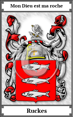 Ruckes Family Crest Download (JPG) Book Plated - 600 DPI