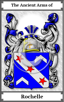 Rochelle Family Crest Download (JPG)  Book Plated - 150 DPI