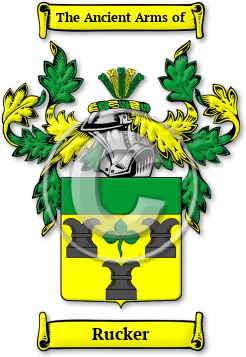 Rucker Family Crest Download (jpg) Legacy Series - 150 DPI