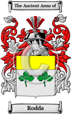 Rodda Family Crest/Coat of Arms