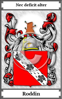 Roddin Family Crest Download (JPG) Book Plated - 600 DPI