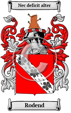 Rodend Family Crest/Coat of Arms