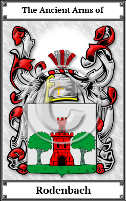 Rodenbach Family Crest Download (JPG)  Book Plated - 150 DPI