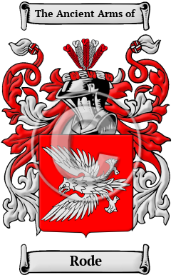 Rode Family Crest/Coat of Arms