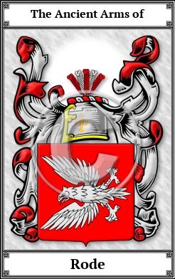 Rode Family Crest Download (JPG) Book Plated - 600 DPI
