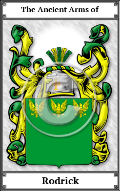 Rodrick Family Crest Download (JPG)  Book Plated - 150 DPI