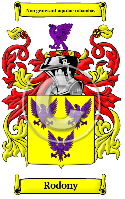 Rodony Family Crest/Coat of Arms