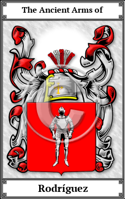 Rodríguez Family Crest Download (JPG) Book Plated - 600 DPI