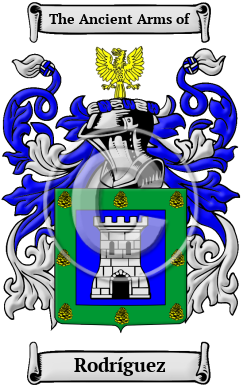 Rodríguez Family Crest/Coat of Arms