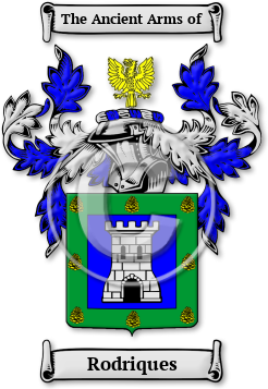 Rodriques Family Crest Download (jpg) Legacy Series - 150 DPI