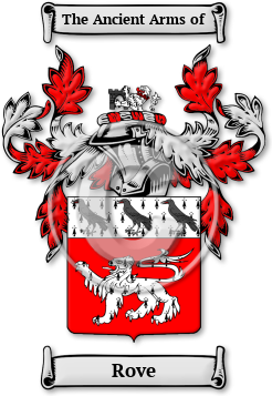 Rove Family Crest Download (jpg) Legacy Series - 150 DPI