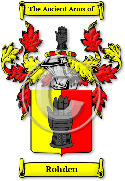 Rohden Family Crest Download (jpg) Legacy Series - 150 DPI