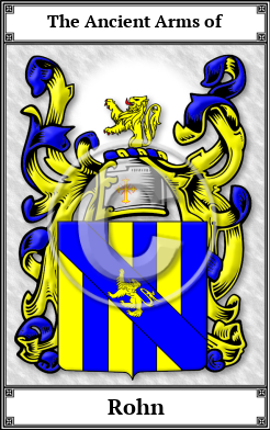 Rohn Family Crest Download (JPG)  Book Plated - 150 DPI