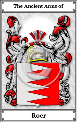Roer Family Crest Download (JPG)  Book Plated - 150 DPI