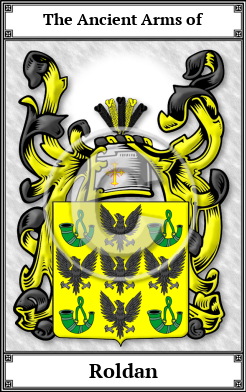 Roldan Family Crest Download (JPG)  Book Plated - 150 DPI