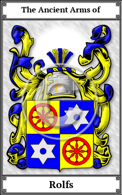 Rolfs Family Crest Download (JPG)  Book Plated - 150 DPI