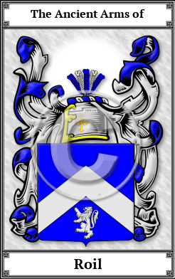 Roil Family Crest Download (JPG) Book Plated - 600 DPI