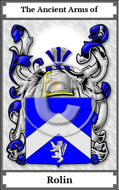 Rolin Family Crest Download (JPG) Book Plated - 600 DPI