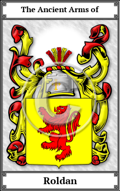Roldan Family Crest Download (JPG)  Book Plated - 150 DPI