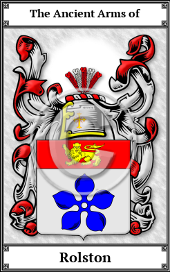Rolston Family Crest Download (JPG) Book Plated - 600 DPI