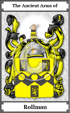 Rollman Family Crest Download (JPG) Book Plated - 600 DPI