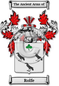 Rolfe Family Crest Download (jpg) Legacy Series - 150 DPI